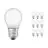 Confezione Multipack 10x Ledvance Classic LED E27 Sferica Filamento Ghiaccio 4W 470lm - 827 Bianco Molto Caldo | Sostitutiva 40W