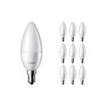 Confezione Multipack 10x Philips Corepro LEDcandle E14 Ghiaccio 2.8W 250lm - 827 Bianco Molto Caldo | Sostitutiva 25W