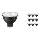 Confezione Multipack 10x Philips Master LEDspot GU5.3 MR16 7.5W 621lm 36D - 927 Bianco Molto Caldo | Miglior resa cromatica - Dimmerabile - Sostitutiva 50W