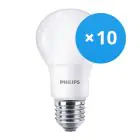 Confezione Multipack 10x Philips Corepro LEDbulb E27 Pera Ghiaccio 5W 470lm - 930 Luce Calda | Miglior resa cromatica - Sostitua 40W